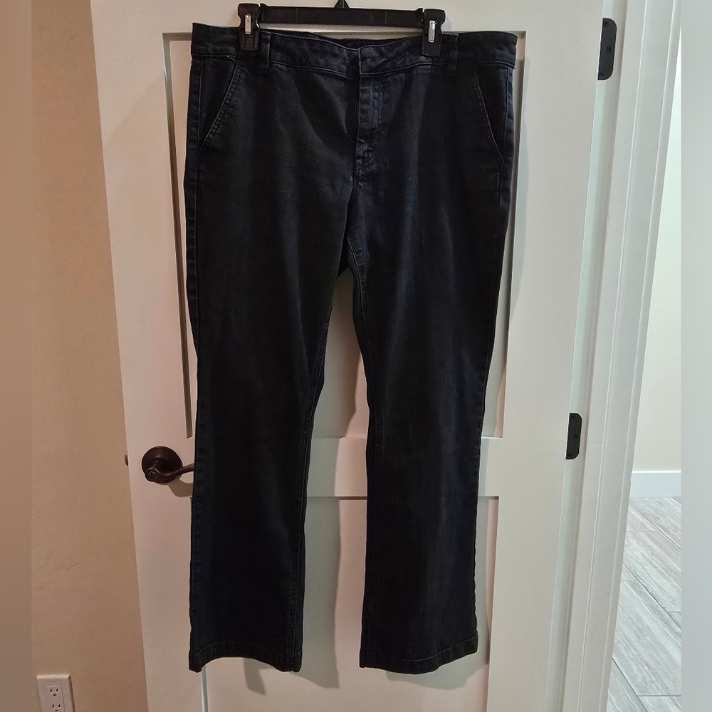 Tommy Hilfiger Black Denim Jeans with Red Stitching
